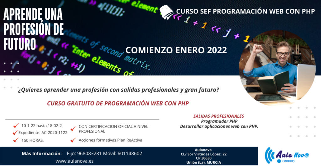  CURSO SEF PROGRAMACIÓN WEB CON PHP 