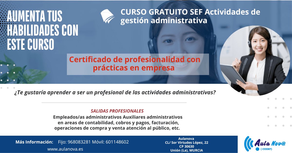 Actividades de gestión administrativa