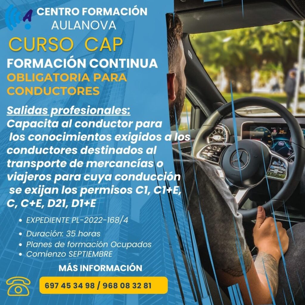 CURSO cap formación contínua para conductores