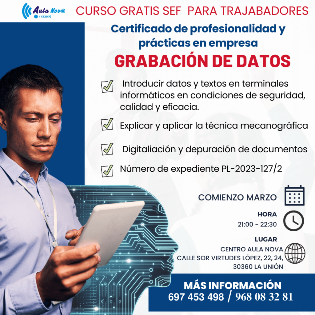 curso sef grabación de datos