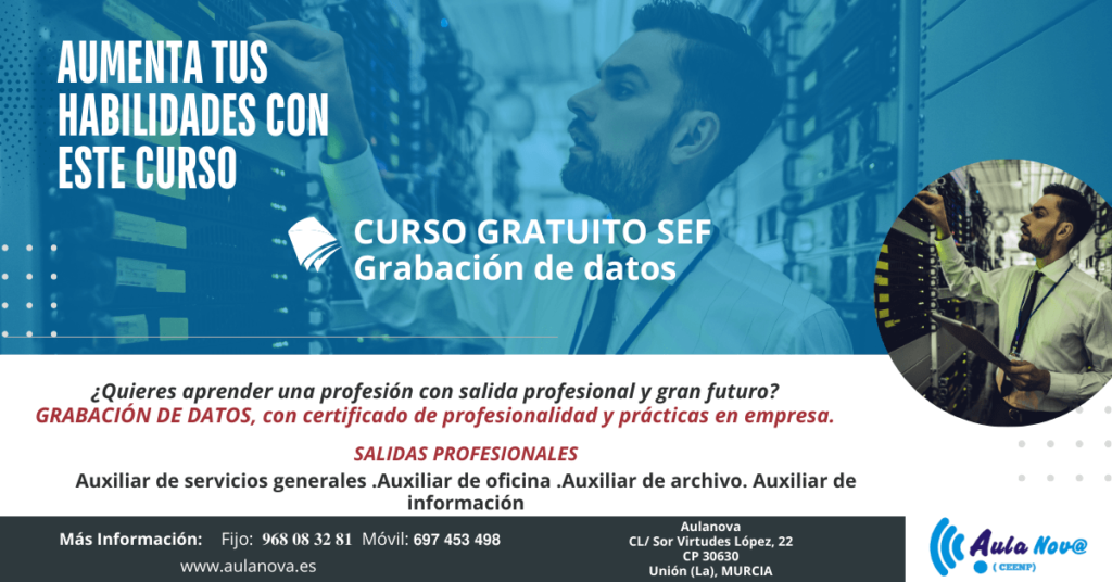 curso sef grabación de datos